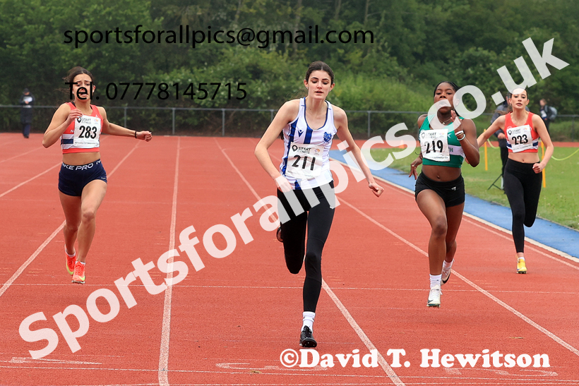 200 metres, 2026 North Eastern Track and Field Champs, Shildon, County Durham. Photo: David T. Hewitson/Sports for All Pics